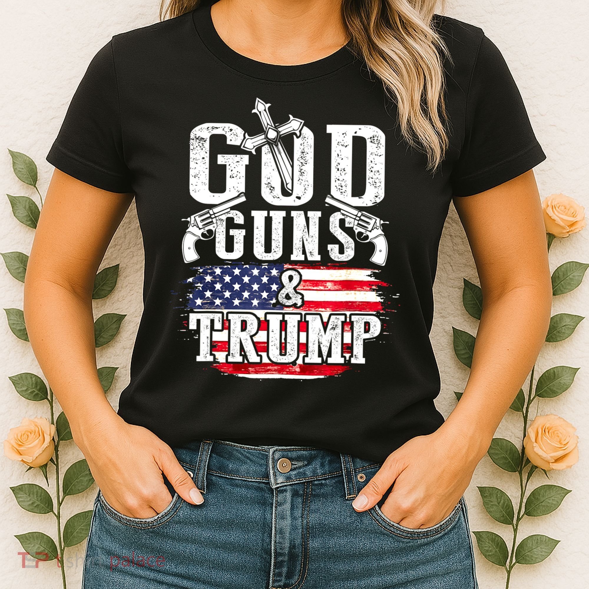 2nd Amendment God Guns And Trump Women's T-Shirt