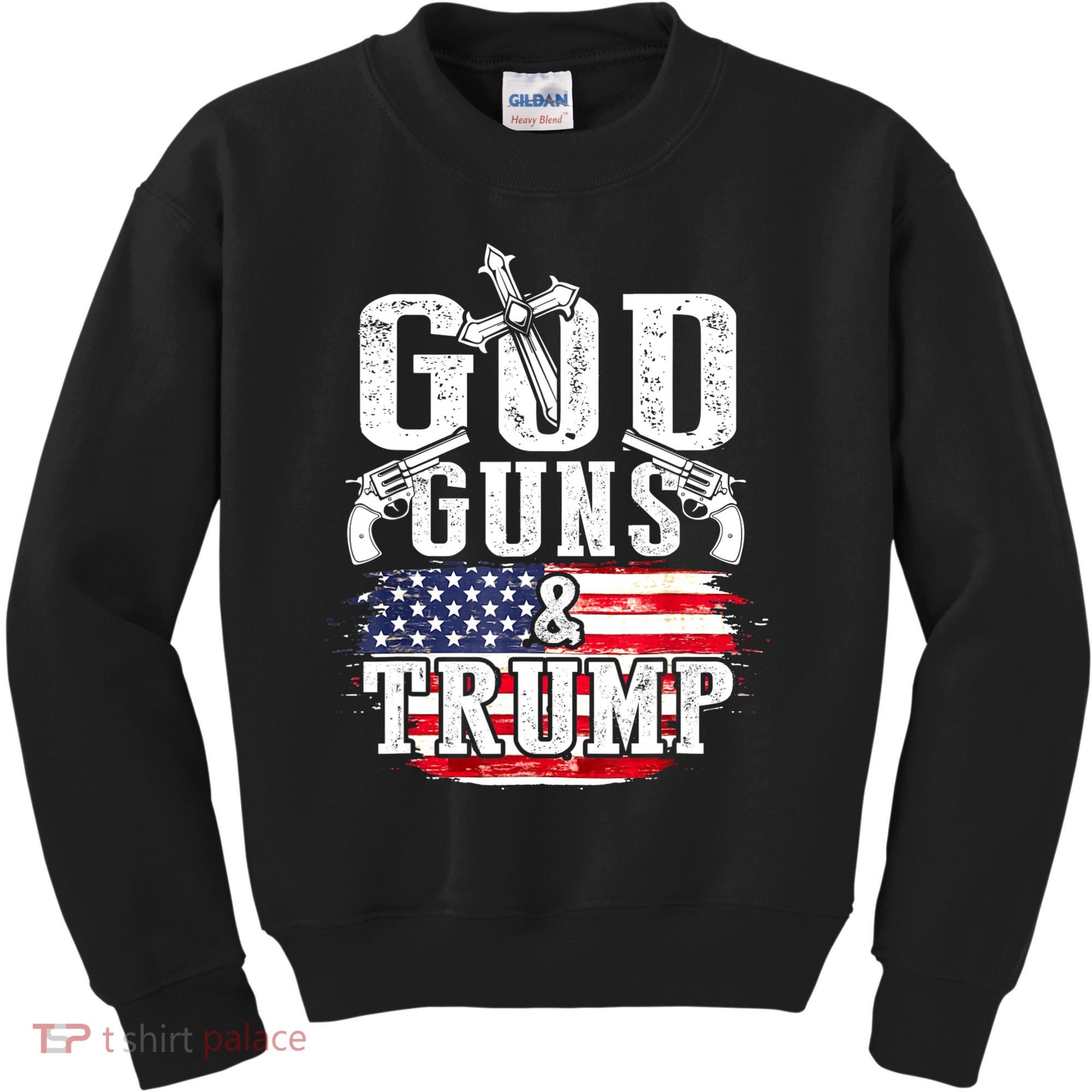 2nd Amendment God Guns And Trump Kids Sweatshirt