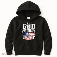 2nd Amendment God Guns And Trump Kids Hoodie thumb 0