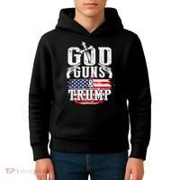 2nd Amendment God Guns And Trump Kids Hoodie thumb 4