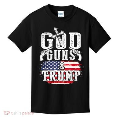2nd Amendment God Guns And Trump Kids T-Shirt