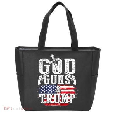 2nd Amendment God Guns And Trump Tote Bag