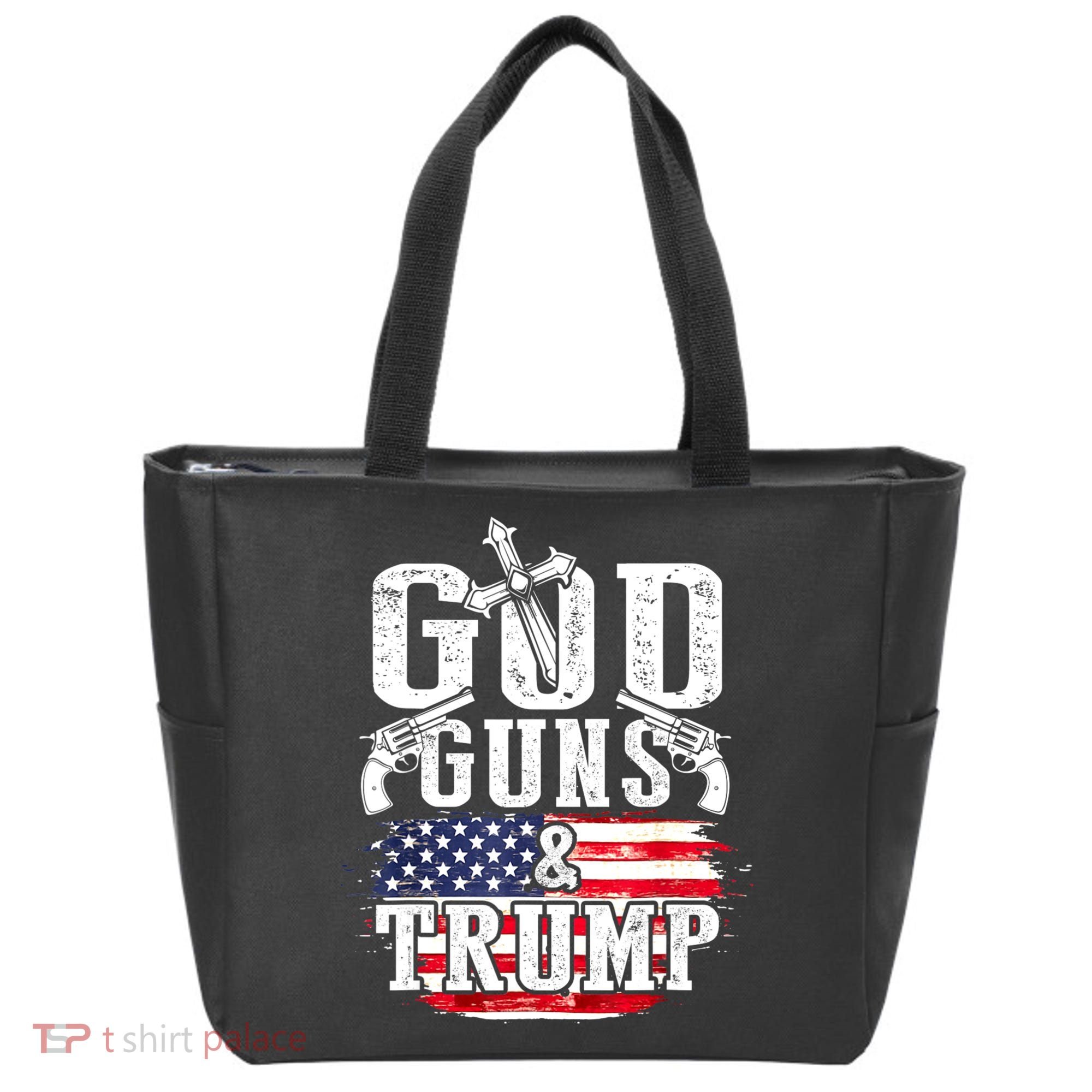 2nd Amendment God Guns And Trump Tote Bag