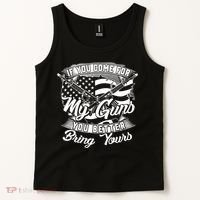 2nd Amendment If You Come For My Guns You Better Bring Yours Tank Top thumb 2