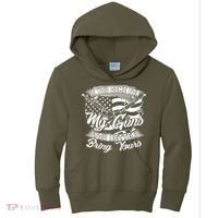 2nd Amendment If You Come For My Guns You Better Bring Yours Kids Hoodie thumb 0
