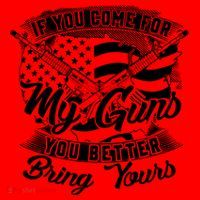 2nd Amendment If You Come For My Guns You Better Bring Yours Santa Hat thumb 1