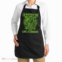 2nd Amendment I'd Rather Die Like A Man Than Live Like A Coward Apron thumb 2