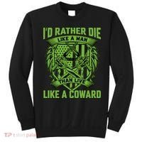 2nd Amendment I'd Rather Die Like A Man Than Live Like A Coward Sweatshirt thumb 0