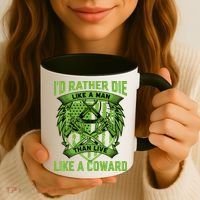 2nd Amendment I'd Rather Die Like A Man Than Live Like A Coward Coffee Mug thumb 3