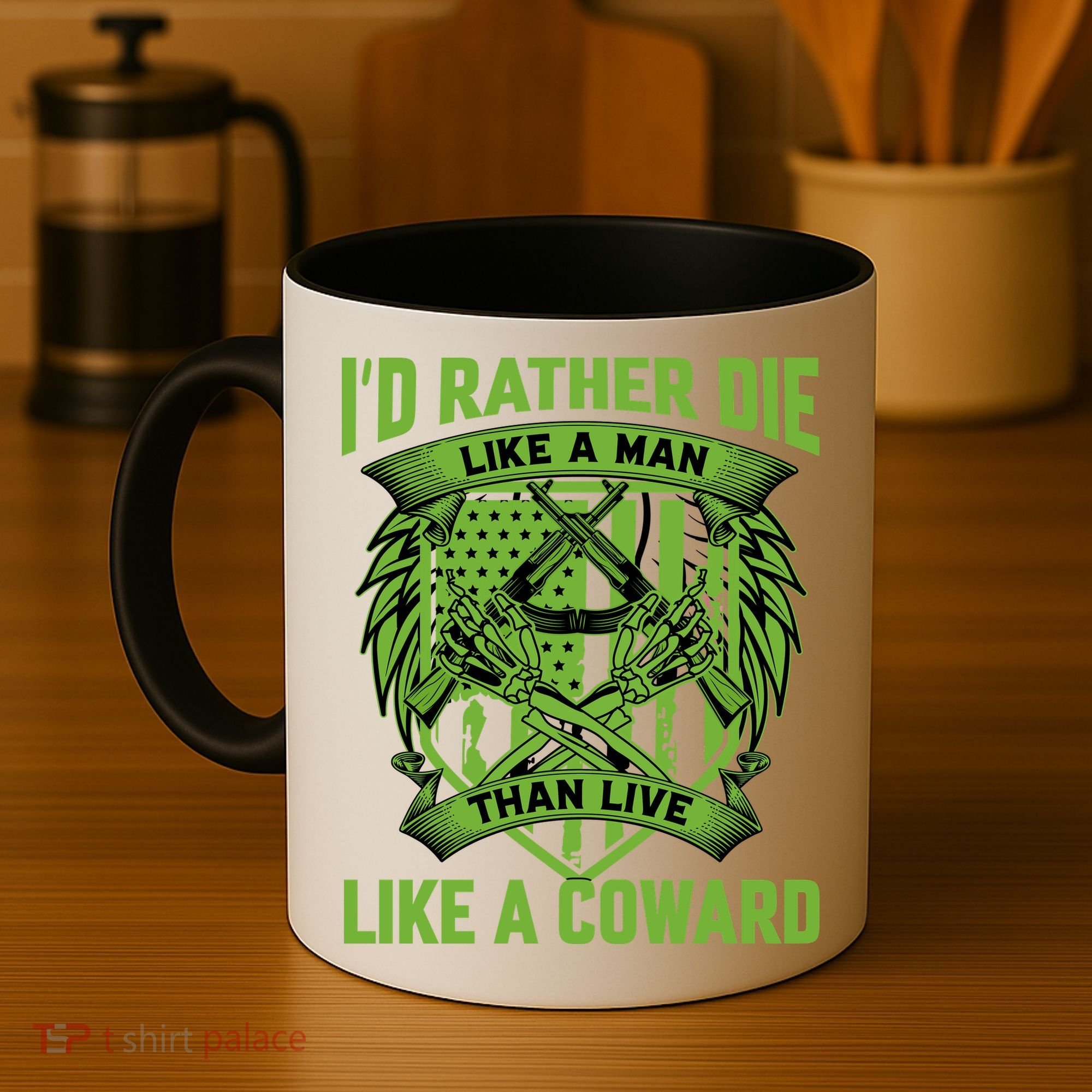 2nd Amendment I'd Rather Die Like A Man Than Live Like A Coward Coffee Mug