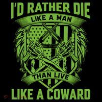2nd Amendment I'd Rather Die Like A Man Than Live Like A Coward Coffee Mug thumb 5