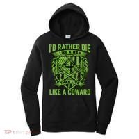 2nd Amendment I'd Rather Die Like A Man Than Live Like A Coward Women's Hoodie thumb 0