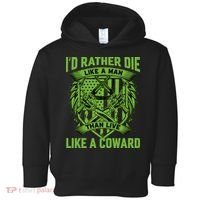 2nd Amendment I'd Rather Die Like A Man Than Live Like A Coward Toddler Hoodie thumb 0
