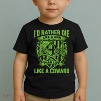 2nd Amendment I'd Rather Die Like A Man Than Live Like A Coward Toddler T-Shirt thumb 2