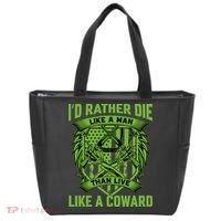2nd Amendment I'd Rather Die Like A Man Than Live Like A Coward Tote Bag thumb 0