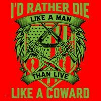 2nd Amendment I'd Rather Die Like A Man Than Live Like A Coward Santa Hat thumb 1