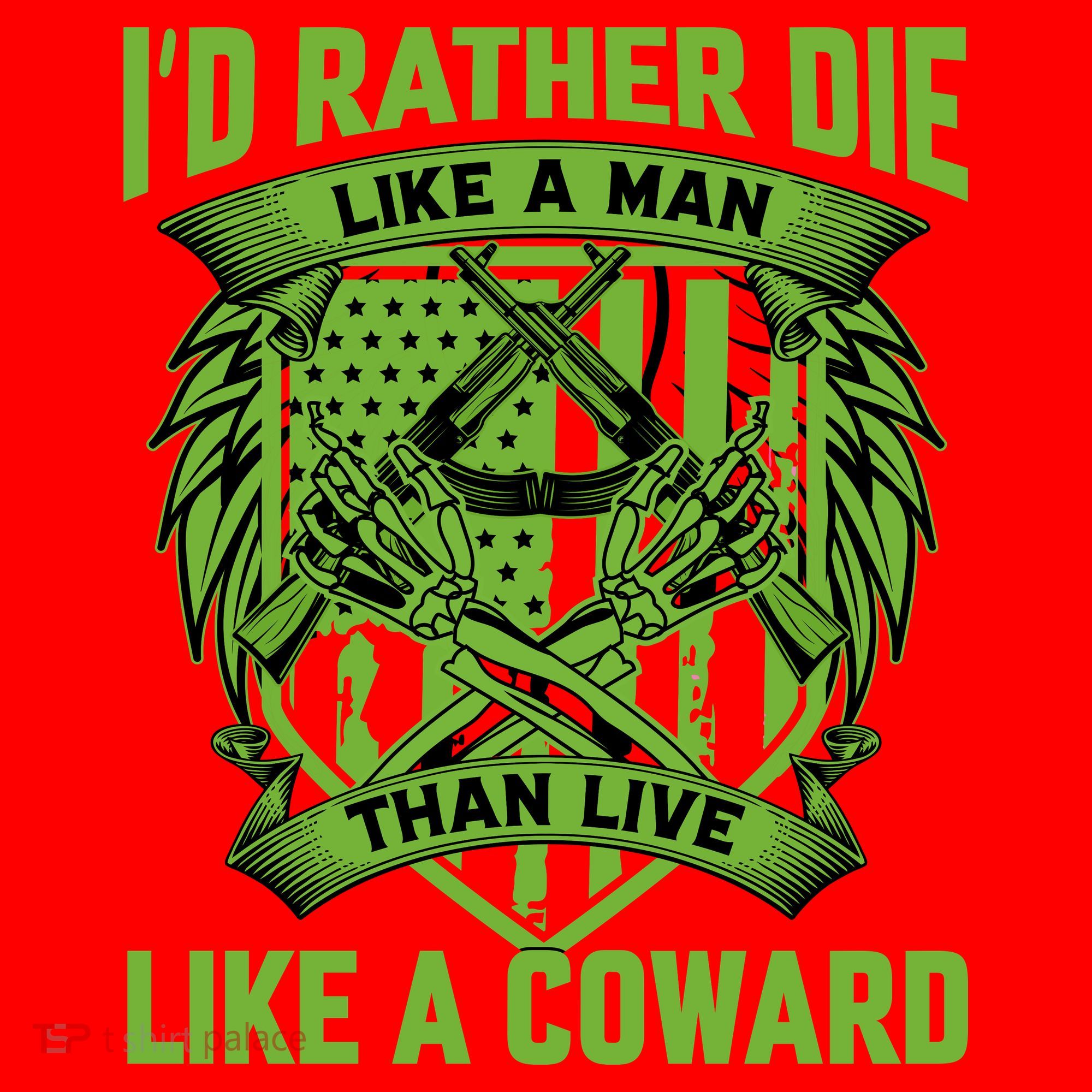 2nd Amendment I'd Rather Die Like A Man Than Live Like A Coward Santa Hat