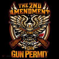 2nd Amendment Is My Gun Permit Sweatshirt thumb 3