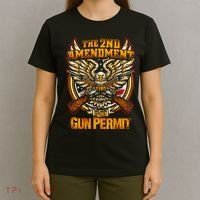 2nd Amendment Is My Gun Permit T-Shirt thumb 4