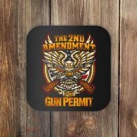 2nd Amendment Is My Gun Permit Coaster thumb 0