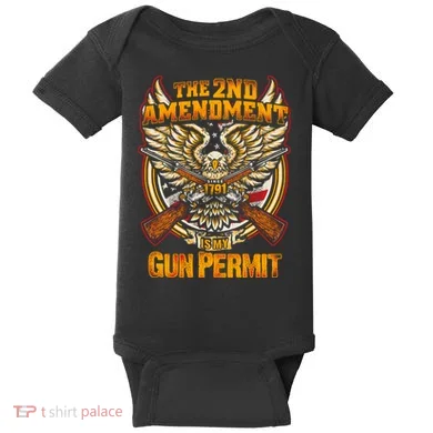 2nd Amendment Is My Gun Permit Baby Bodysuit