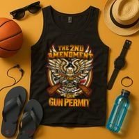 2nd Amendment Is My Gun Permit Tank Top thumb 4