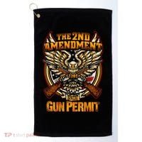 2nd Amendment Is My Gun Permit Golf Towel thumb 0