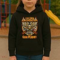 2nd Amendment Is My Gun Permit Kids Hoodie thumb 3