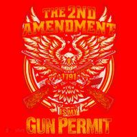 2nd Amendment Is My Gun Permit Santa Hat thumb 1