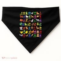 28 Arabic letters of the Arabic alphabet teacher USA-Made Doggie Bandana thumb 0