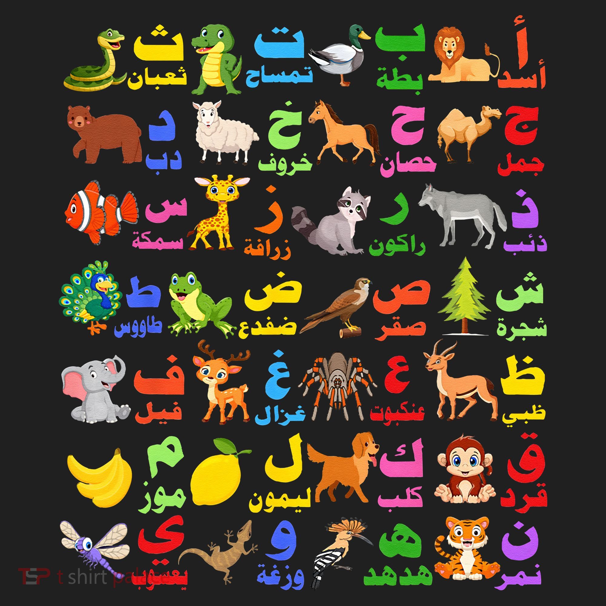 28 Arabic letters of the Arabic alphabet teacher Beanie