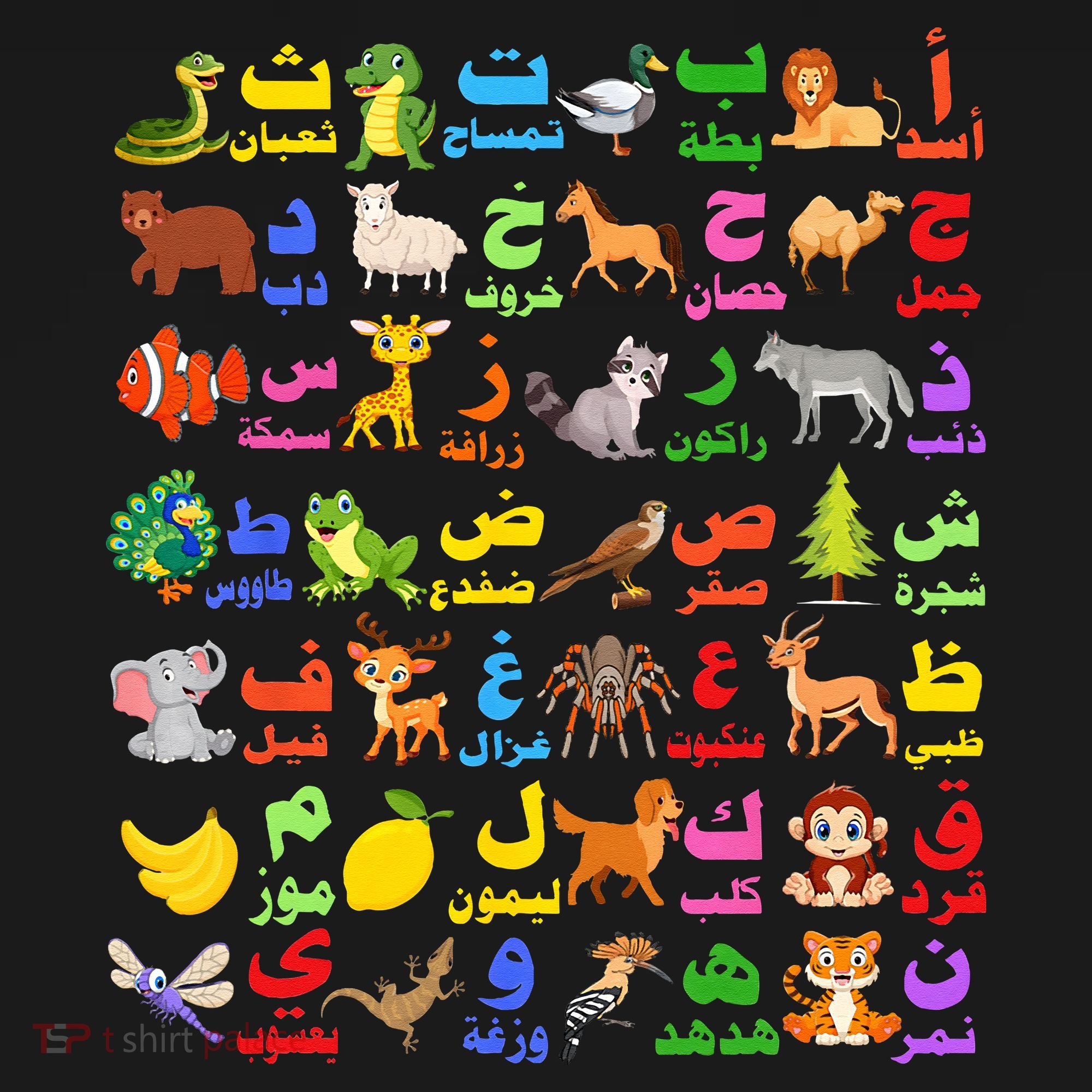 28 Arabic letters of the Arabic alphabet teacher Women's Hoodie