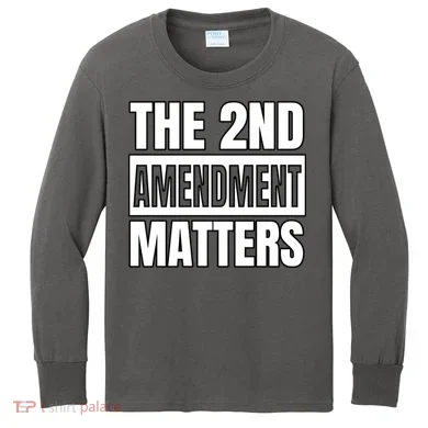 2nd Amendment Matters Kids Long Sleeve Shirt