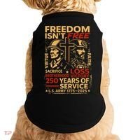 250th Anniversary Military Memorial Day 250 Years Doggie Tank thumb 0