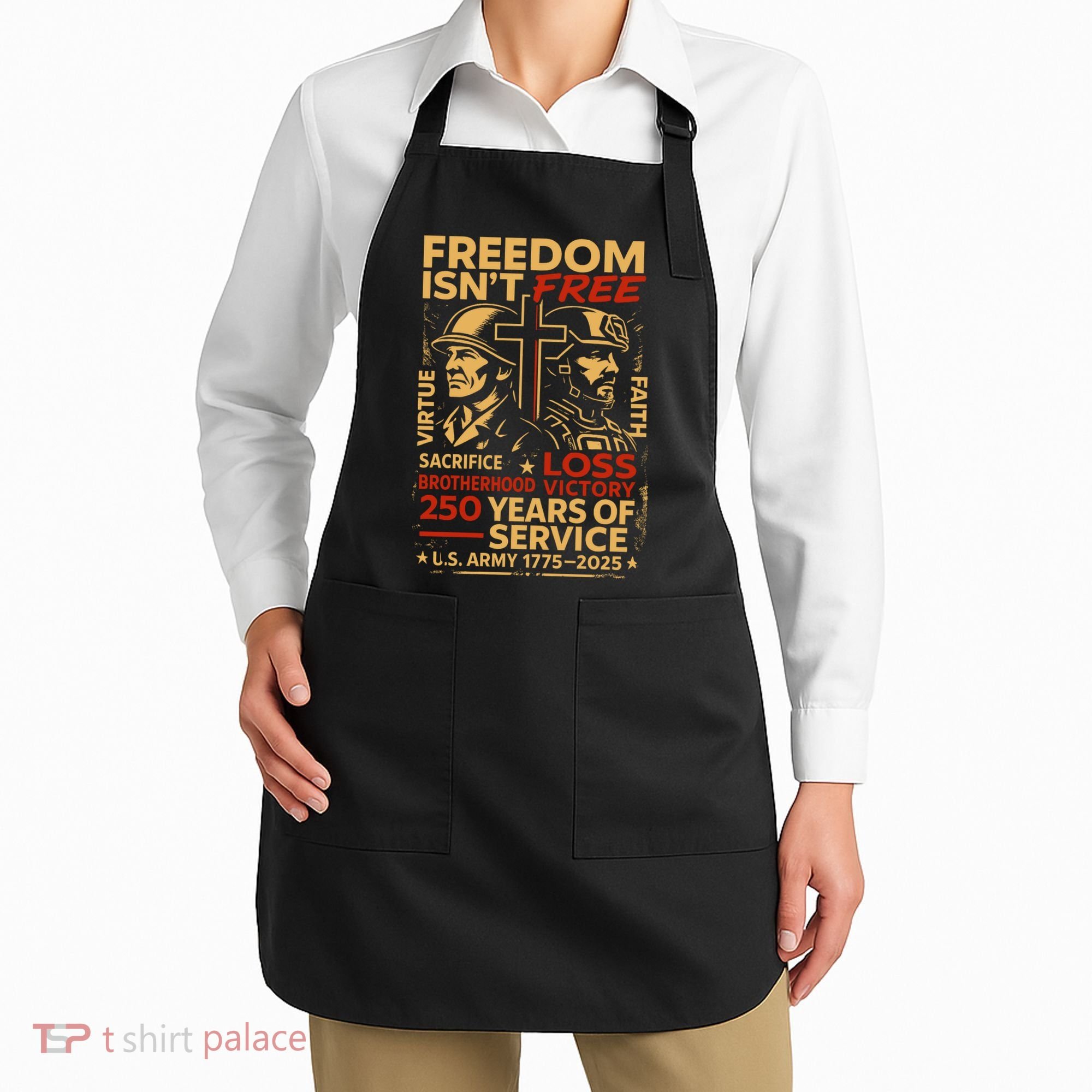 250th Anniversary Military Memorial Day 250 Years Apron