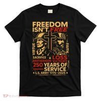 250th Anniversary Military Memorial Day 250 Years T-Shirt thumb 0