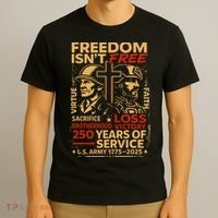 250th Anniversary Military Memorial Day 250 Years T-Shirt thumb 3