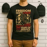250th Anniversary Military Memorial Day 250 Years T-Shirt thumb 6
