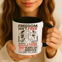 250th Anniversary Military Memorial Day 250 Years Coffee Mug thumb 3
