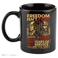 250th Anniversary Military Memorial Day 250 Years 11oz C Handle Ceramic Mug thumb 2
