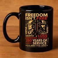 250th Anniversary Military Memorial Day 250 Years 11oz C Handle Ceramic Mug thumb 4
