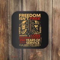 250th Anniversary Military Memorial Day 250 Years Coaster thumb 0