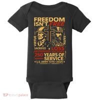 250th Anniversary Military Memorial Day 250 Years Baby Bodysuit thumb 0