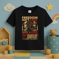 250th Anniversary Military Memorial Day 250 Years Toddler T-Shirt thumb 3
