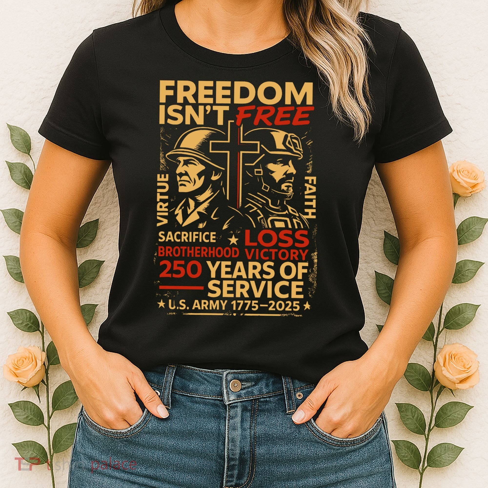 250th Anniversary Military Memorial Day 250 Years Women's T-Shirt
