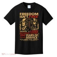 250th Anniversary Military Memorial Day 250 Years Kids T-Shirt thumb 0