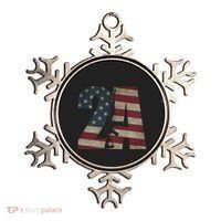 2nd Amendment Patriotic Gun Owner American Flag Rifle Ornament thumb 0