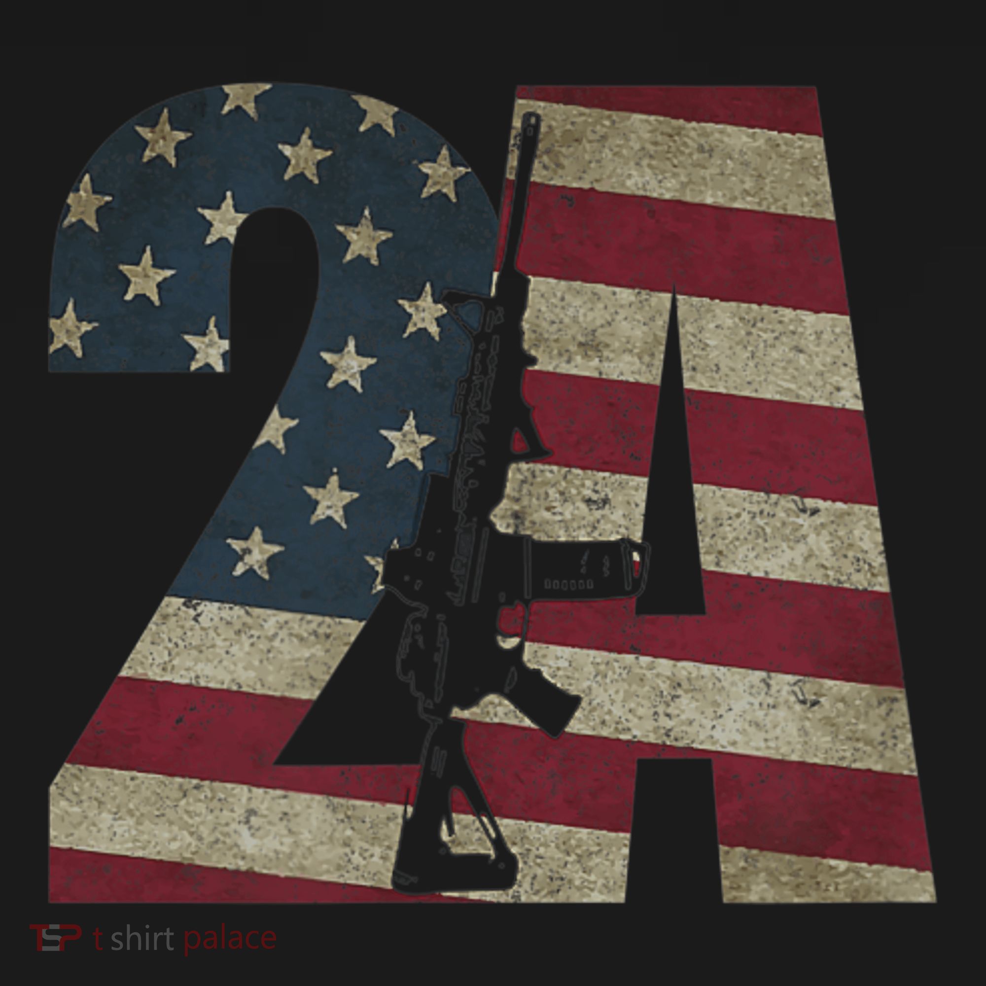 2nd Amendment Patriotic Gun Owner American Flag Rifle Ornament