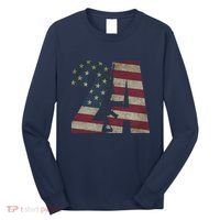 2nd Amendment Patriotic Gun Owner American Flag Rifle Long Sleeve Shirt thumb 0
