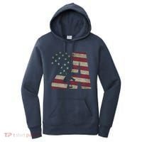 2nd Amendment Patriotic Gun Owner American Flag Rifle Women's Hoodie thumb 0